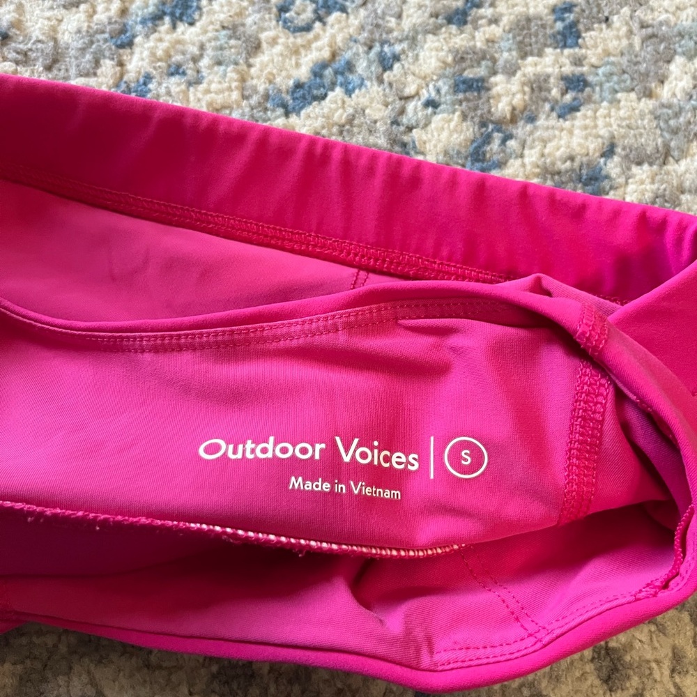Outdoor Voices All Time Bra hot pink Small - Picture 5 of 5